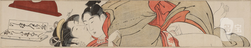 Attributed to Torii Kiyonaga (1752-1815) | Scroll for the Sleeve (Sode no maki) | Edo period, late 18th century - 图6
